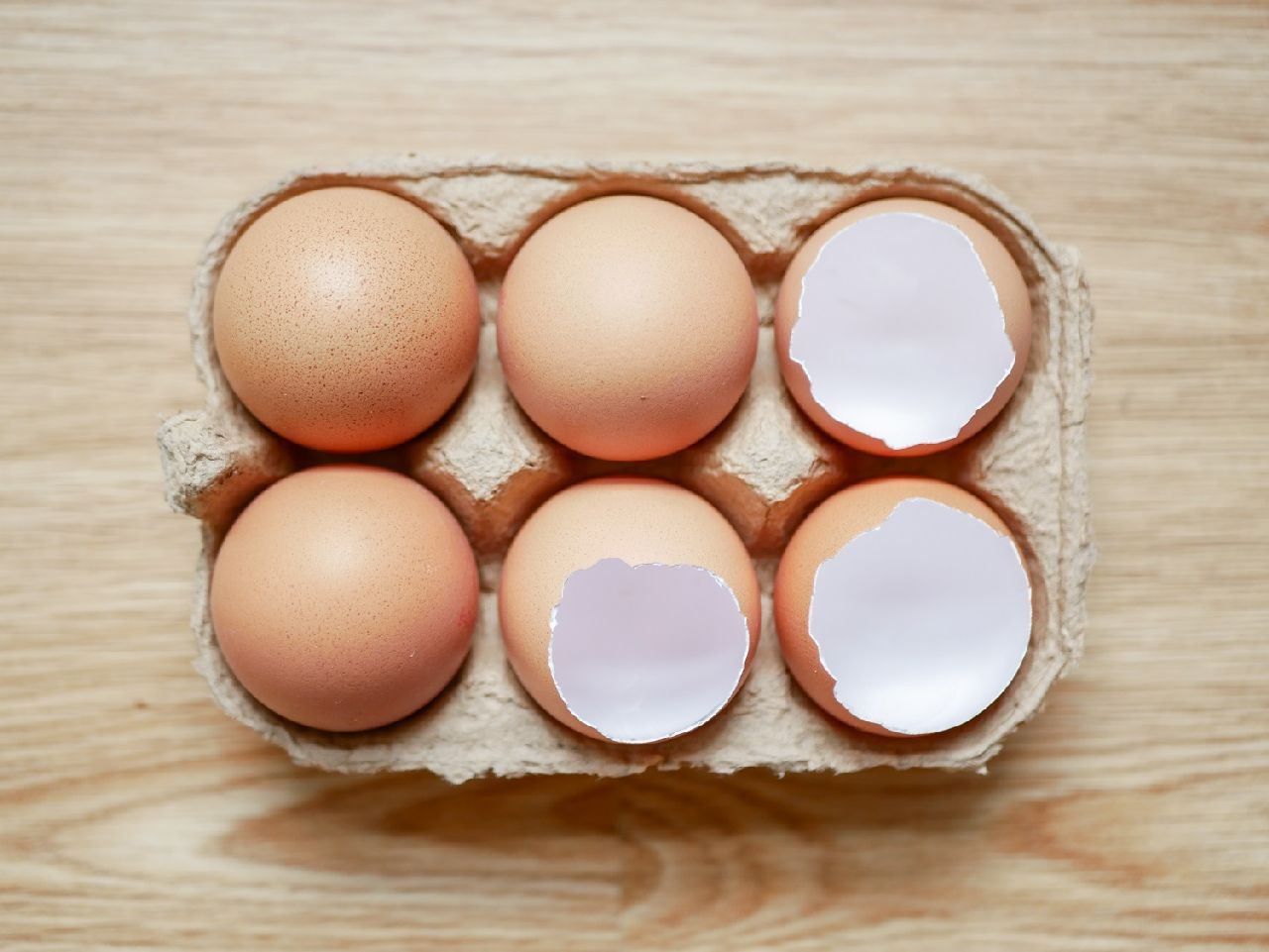 eggs in an egg box
