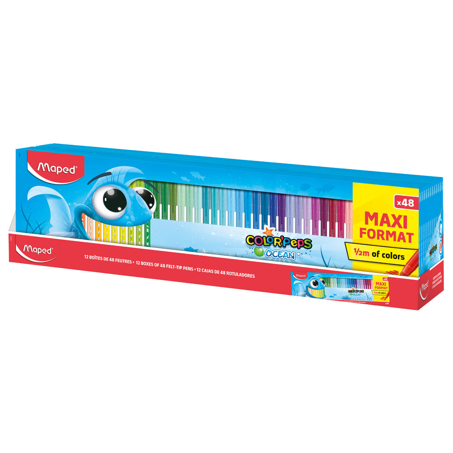 Flamastry Color’Peps Ocean 48 szt. maxi format – Maped Polska