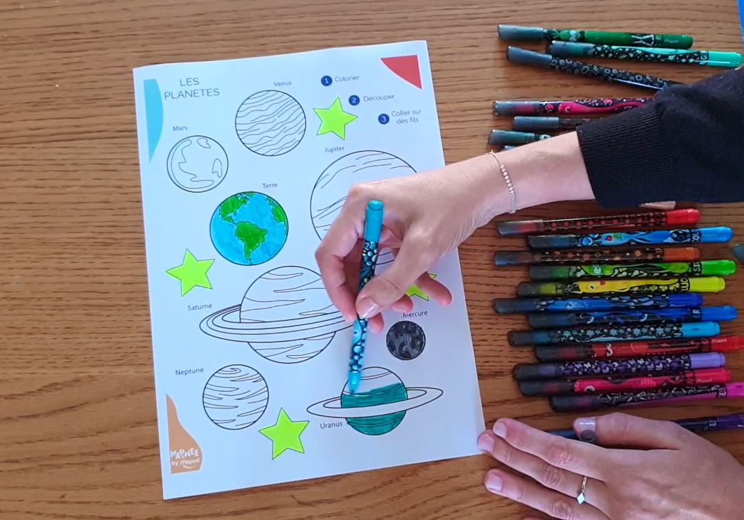 Kolorowanie układu słonecznego