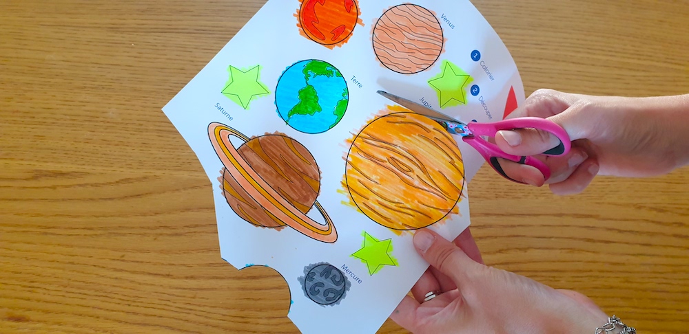 wycinanie planety układu słonecznego