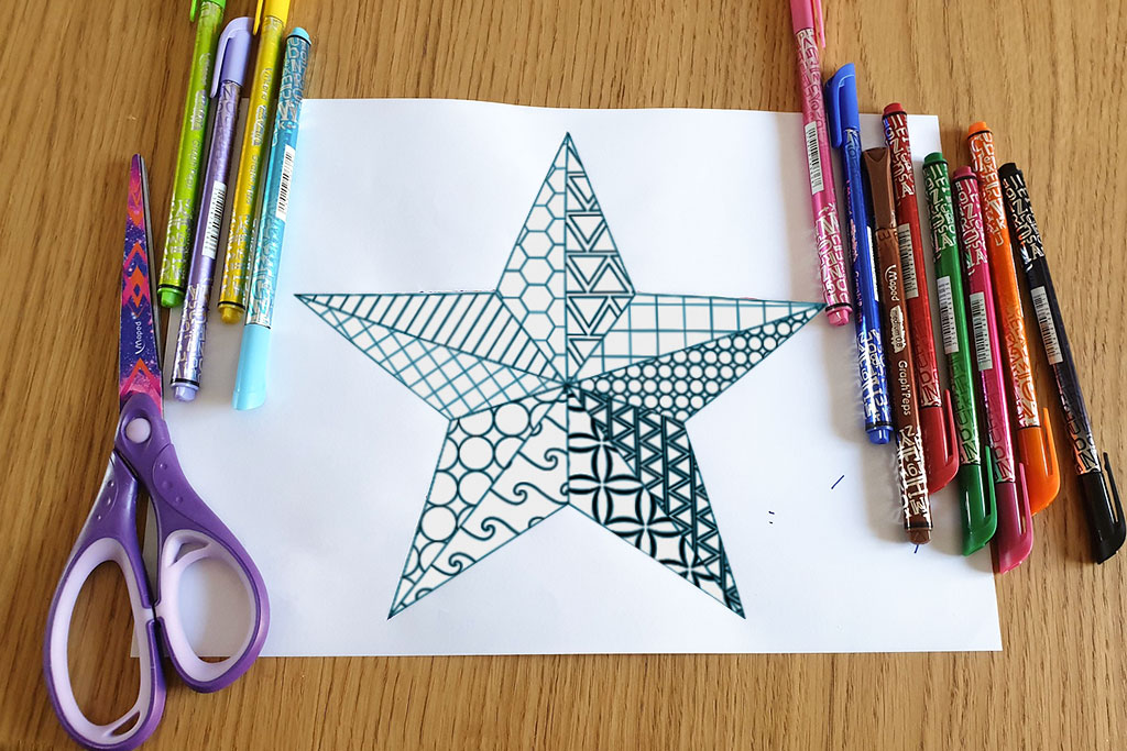 Materiały potrzebne do zrobienia gwiazd