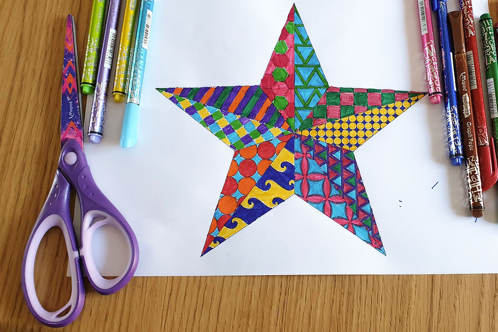 Nożyczki do wycinania gwiazdy